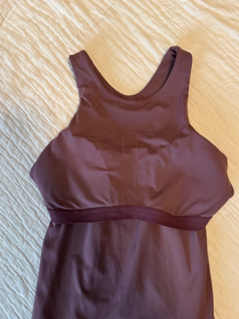 CRZ YOGA Sleeveless High-Neck Tank Top - Mauve - Picture 6 of 8